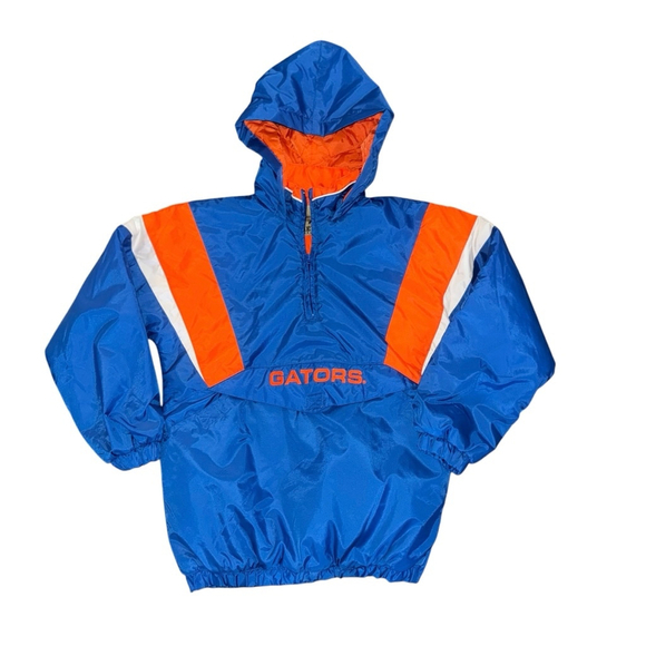 Boys NCAA Reebok Heisman collection Gators Pullover Jacket UF Florida 90s - Picture 1 of 6